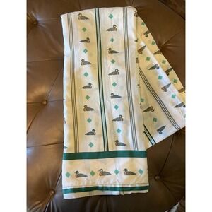 Vtg Cannon mallard duck full-size flat sheet